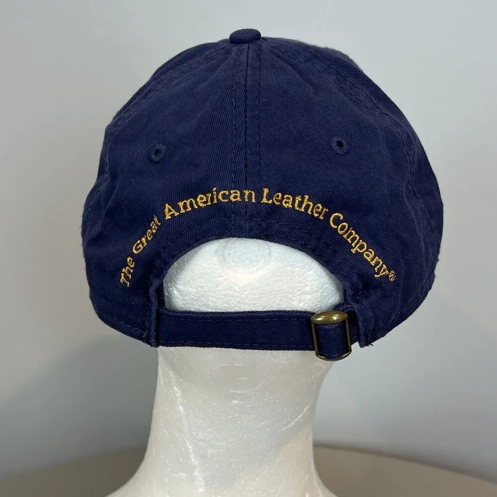 Col Littleton U.S.A. Adjustable Strap Blue Hat Great American Leather Company